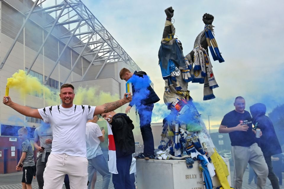 Leeds United fans started arriving at the stadium before the news was even confirmed