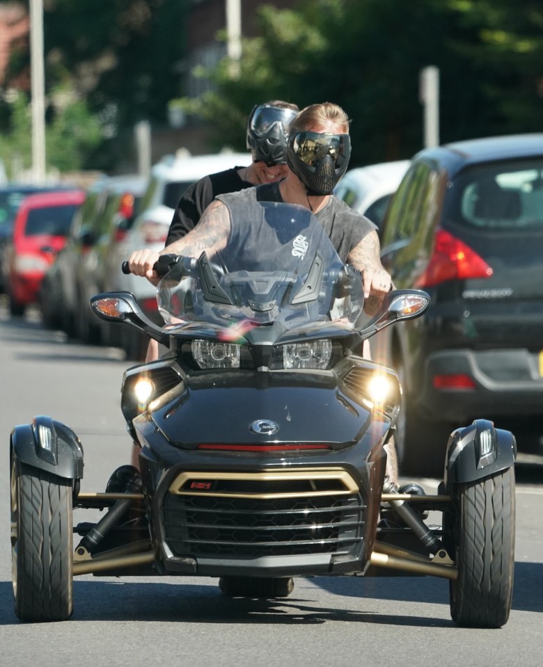 Dan revelled taking the trike for a spin