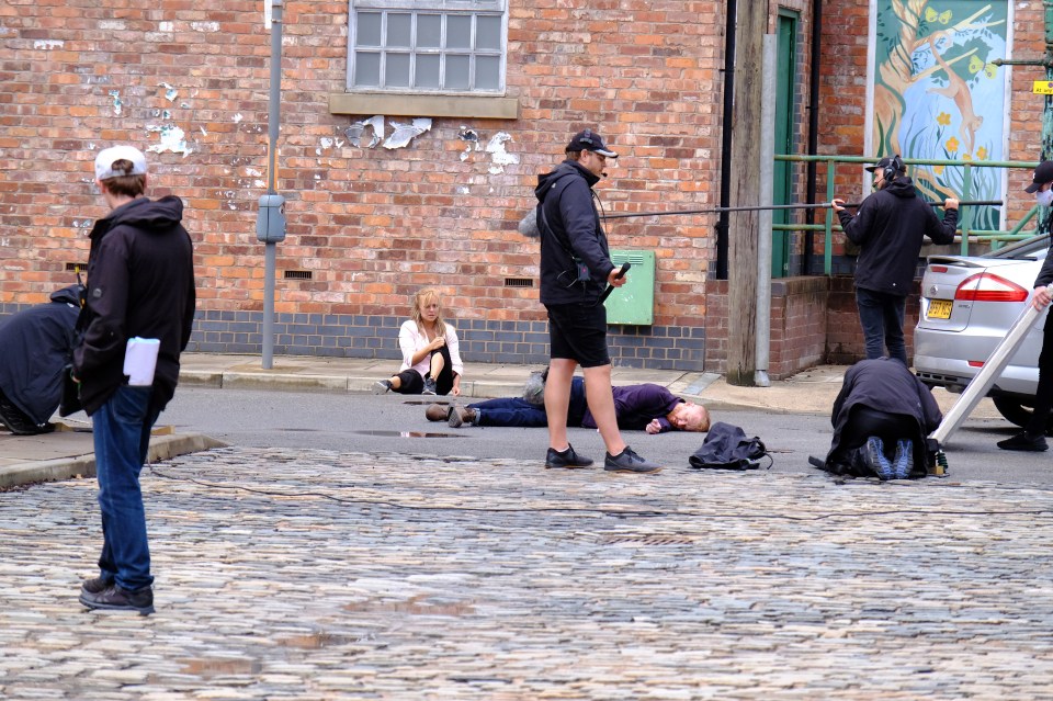 Coronation Street filmed their first stunt scene since production resumed