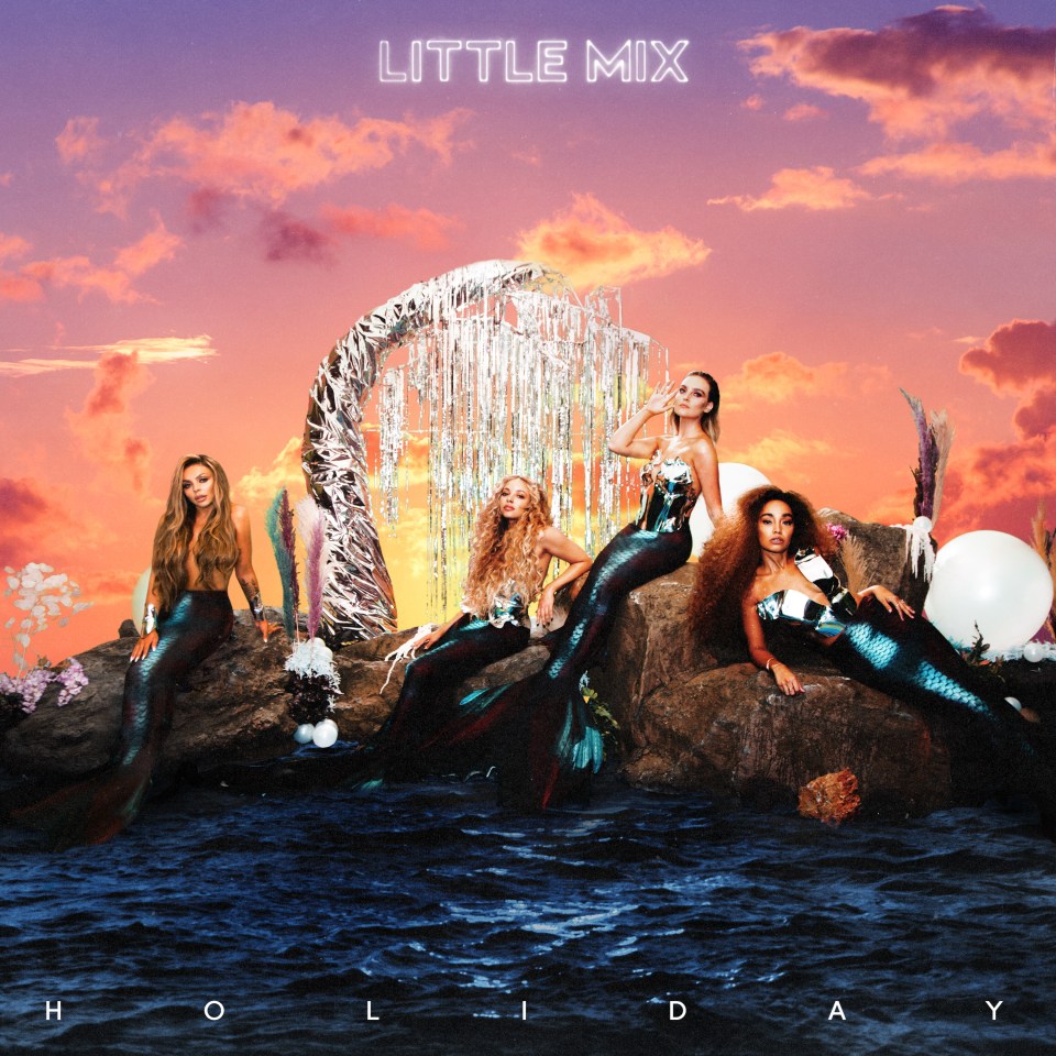 Little Mix pose topless as mermaids on the cover of their new single Holiday