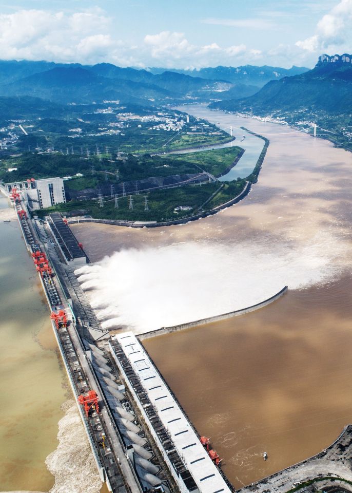 Beijing has played down the threat of he massive dam busting 