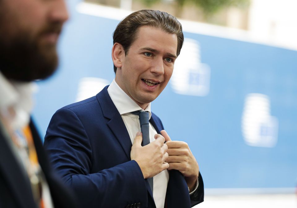 Macron accused Sebastian Kurz, the Austrian Chancellor, of 'not caring' when he left talks to take a phone call