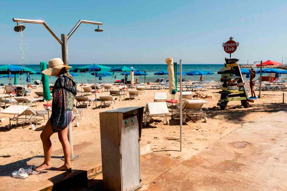 Popular beaches are now seeing limited tourism, mainly from Cypriots