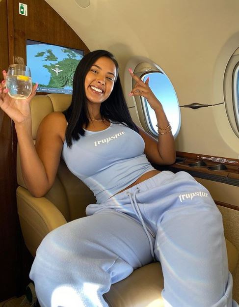 Maya Jama flies on a private jet to Ibiza for girls' holiday after Drake calls her a 'sweet one' in rap freestyle