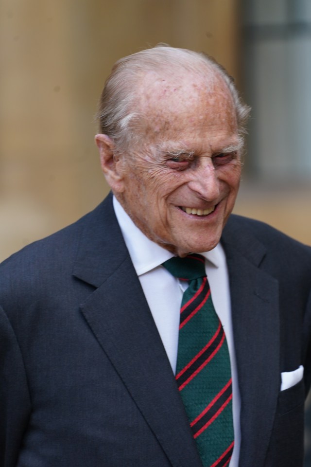 Prince Philip, 99, smiles for his rare return ot duties after retiring three years ago