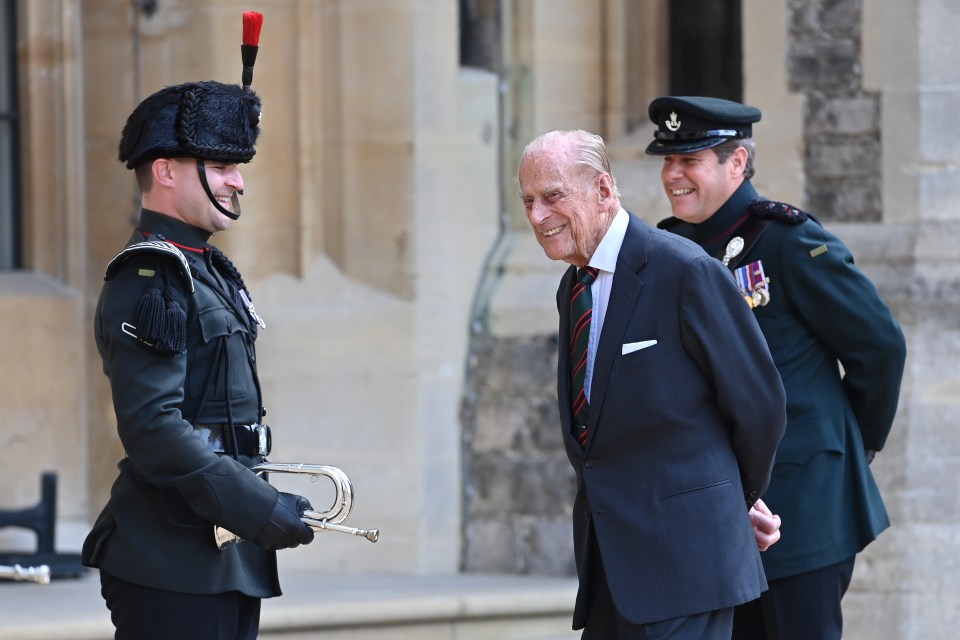 The royal appeared in good spirits as he returned to royal duties for the special occasion