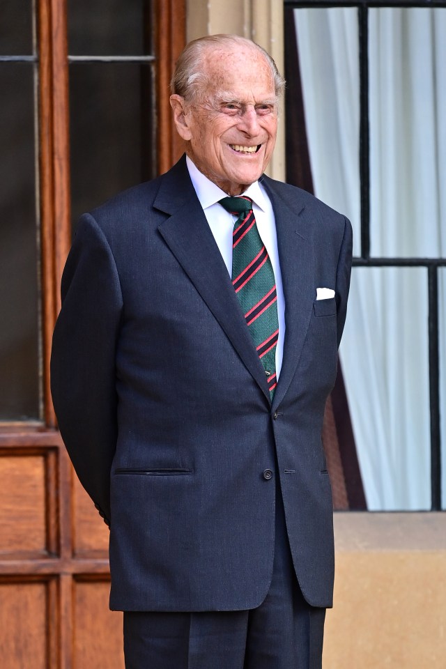 Prince Philip beamed as he stepped out of retirement for the ceremony