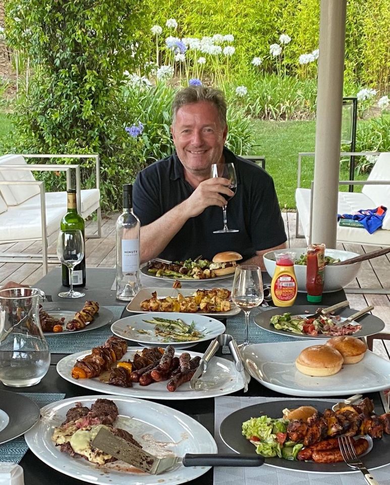 Piers Morgan has been enjoying his holiday in St Tropez