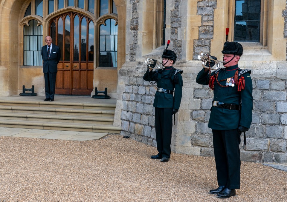 Lance Corporal Colin Streetin, seen far right, joked with the duke