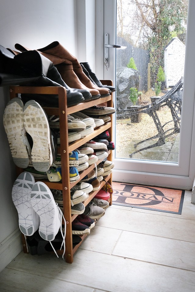 The couple converted their own garage into a second living space and put in a patio door to the garden