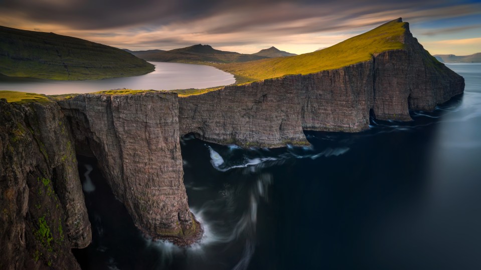 Landing at Vagar airport is an experience in itself as your plane descends over the famous Sorvagsvatn lake on a clifftop