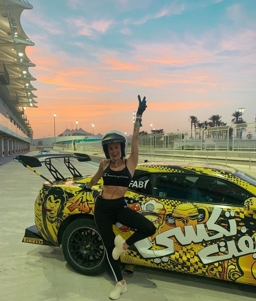 Camila is one of the many thrill-seekers to have had a go on the Yas Marina race track