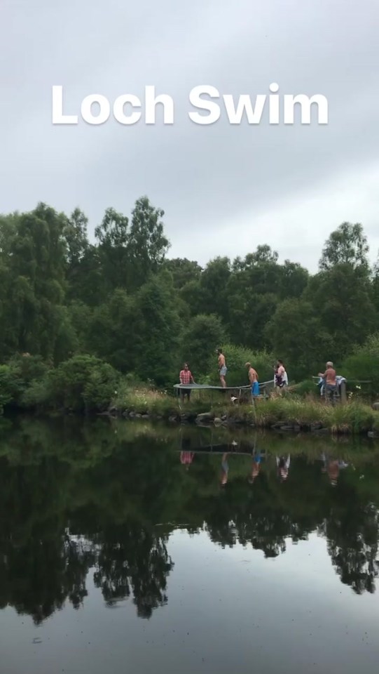 Going for a swim in the loch