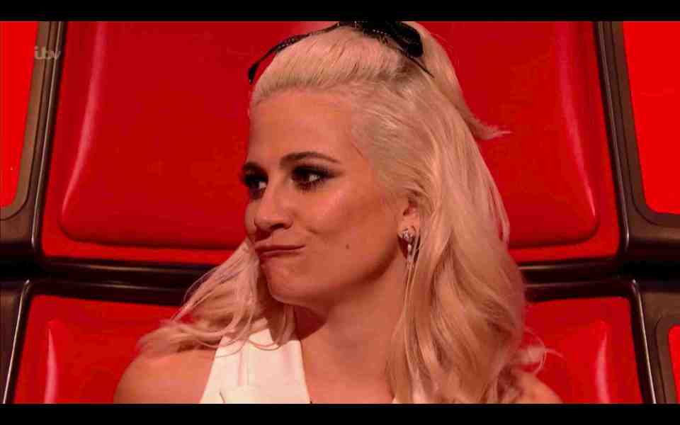 Pixie Lott loves pulling faces as the judge of The Voice Kids 