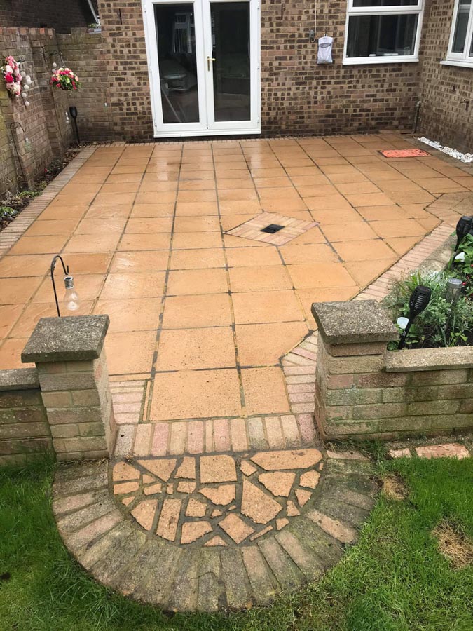 A gran has revealed she transformed her garden patio for just £44