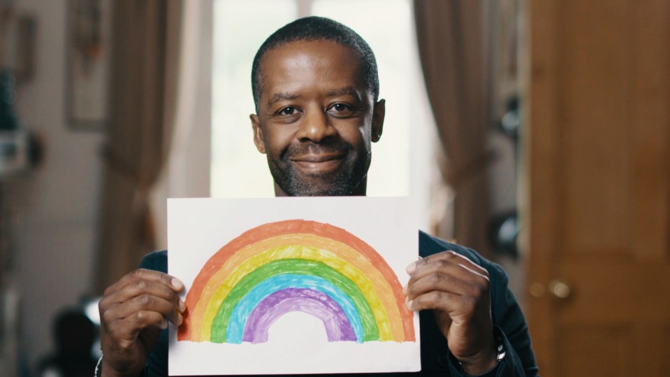  Adrian Lester expresses his thanks to the NHS