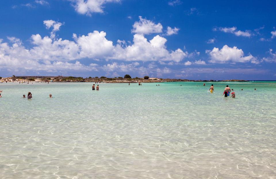 The pink sands of Elafonissi makes it a popular beach