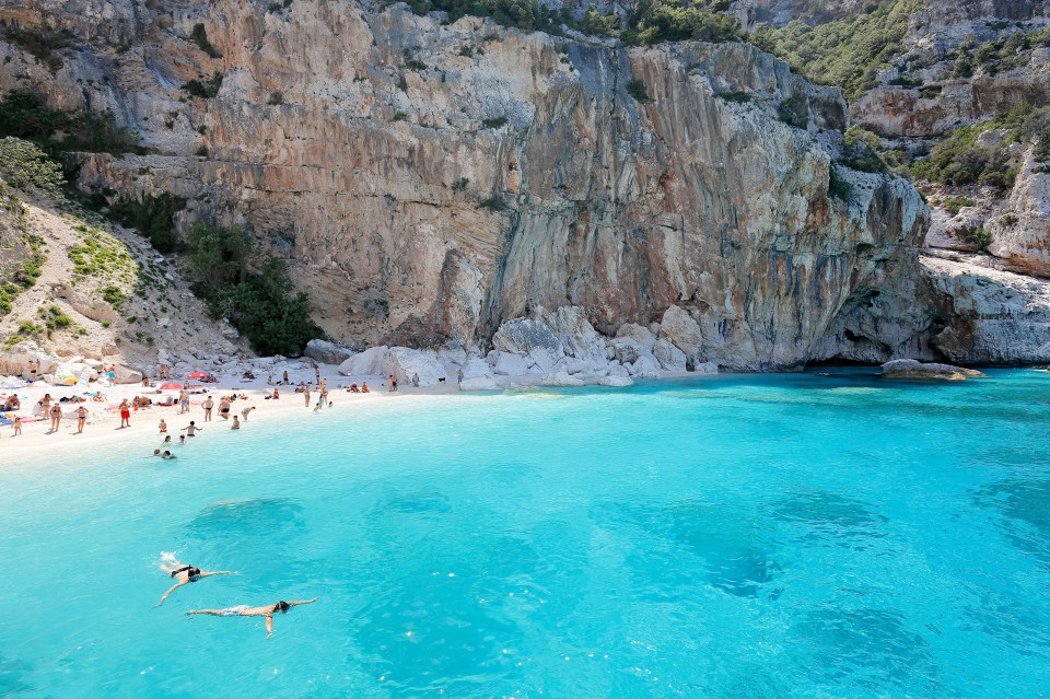 Scuba divers and snorkelers often visit Cala Mariolu