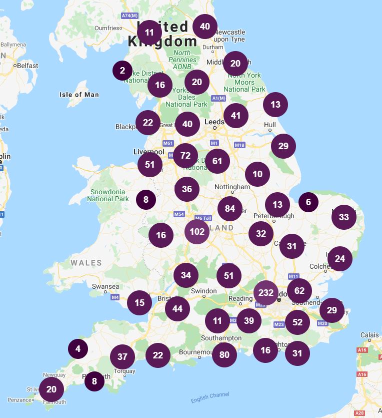 The map on the Energy Saving Trust's website shows you where your nearest repair shop is