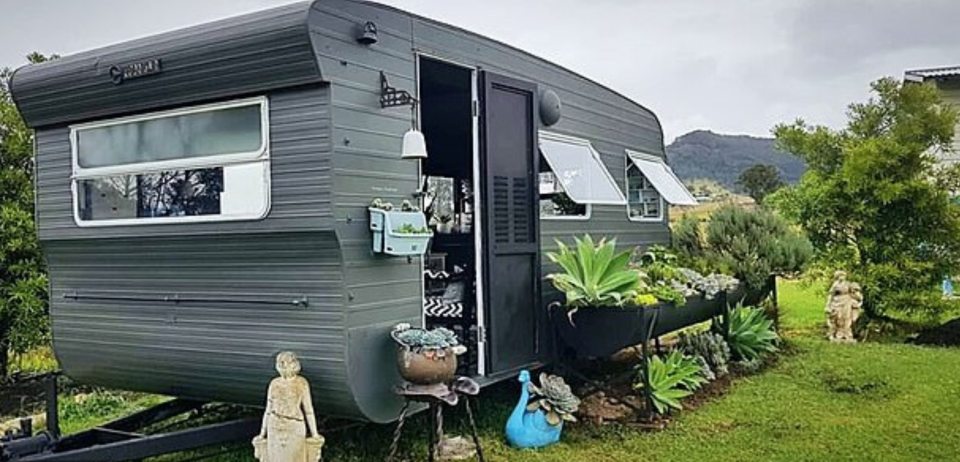 Carmen Blanch, from New South Wales, decided she should put it to better use and created the ultimate 'craftvan' in her garden