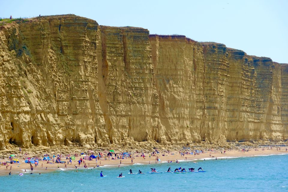 West Bay's seas were sparkling blue under the searing summer heat