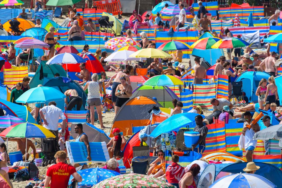 Every inch of Lyme Regis' sands was packed out