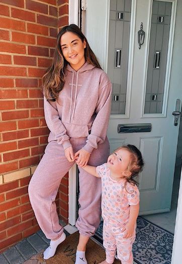 Jacqueline Jossa's palatial £1 million home is stylish but kid-friendly with an inflatable swimming pool and huge eight-seater sofa