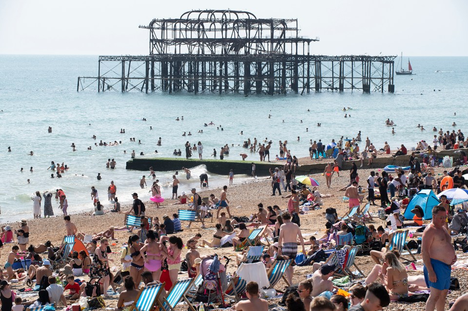 Brighton council bosses have asked people NOT to travel there as the beaches are packed out