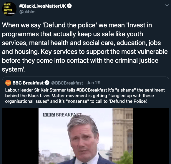 Labour leader Sir Keir Starmer spoke out on BBC Breakfast