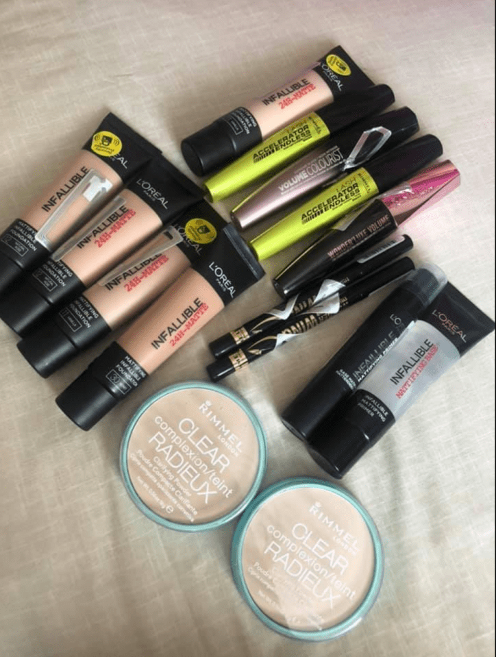 This woman bagged all of this Rimmel make-up for just over £22.50 - when a single foundation would have ordinarily have cost her a tenner