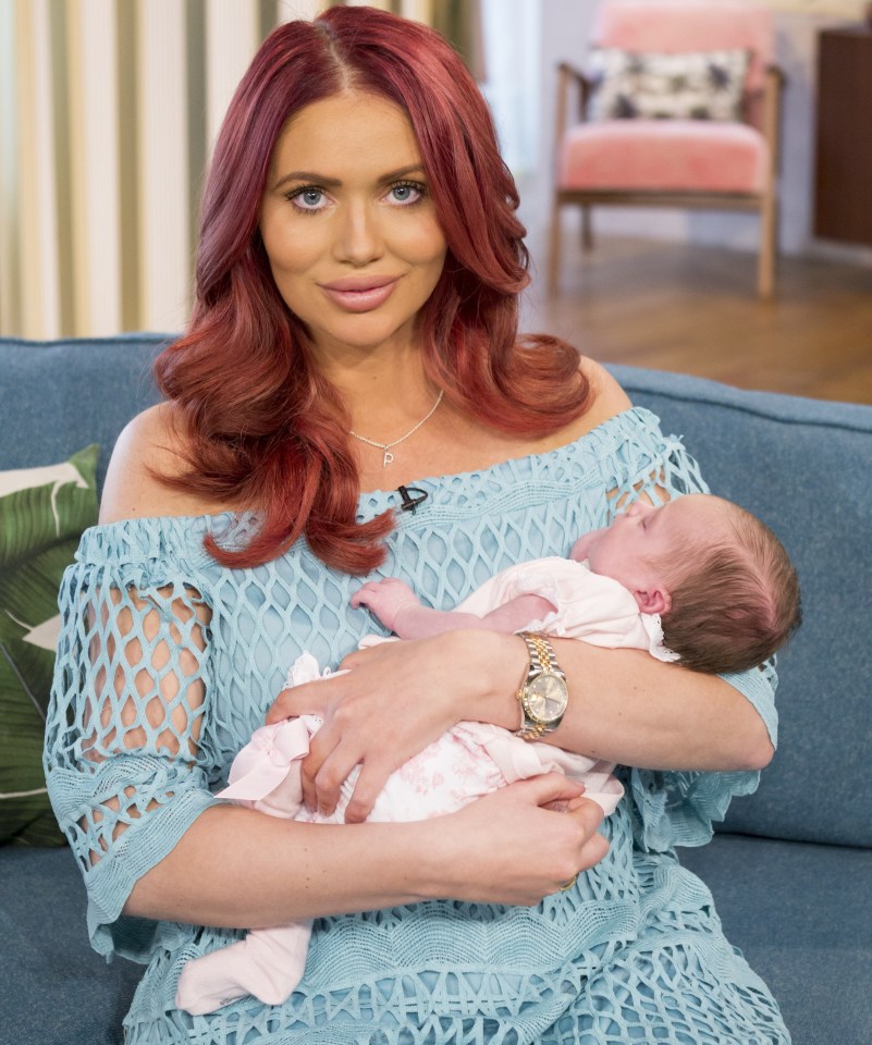 The little girl was just four weeks old when she made her first appearance on This Morning