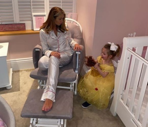 The mum and daughter advertise a "glider chair" in another Instagram post