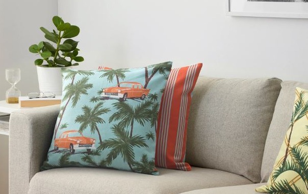 Bring the tropical vibes to you with this cushion which was originally £3.50