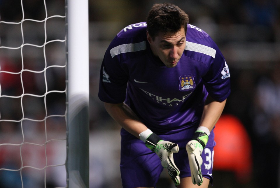 Pantilimon was a less than convincing presence between the sticks for Manchester City