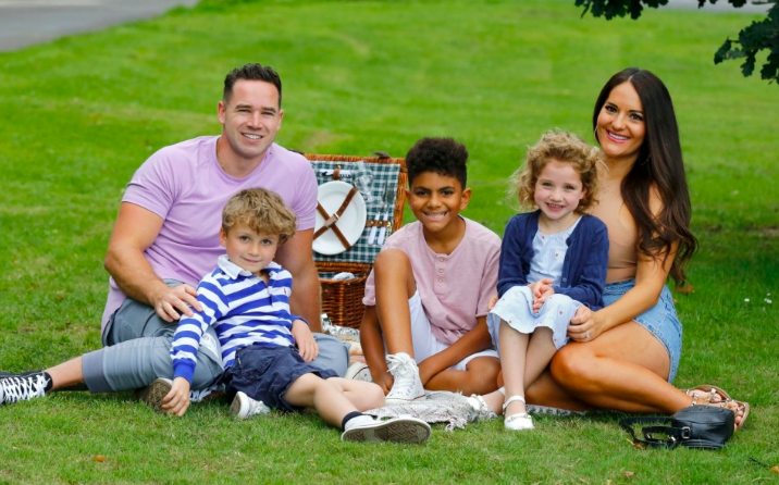 Kieran Hayler and fiancée Michelle Pentcost enjoyed a family picnic