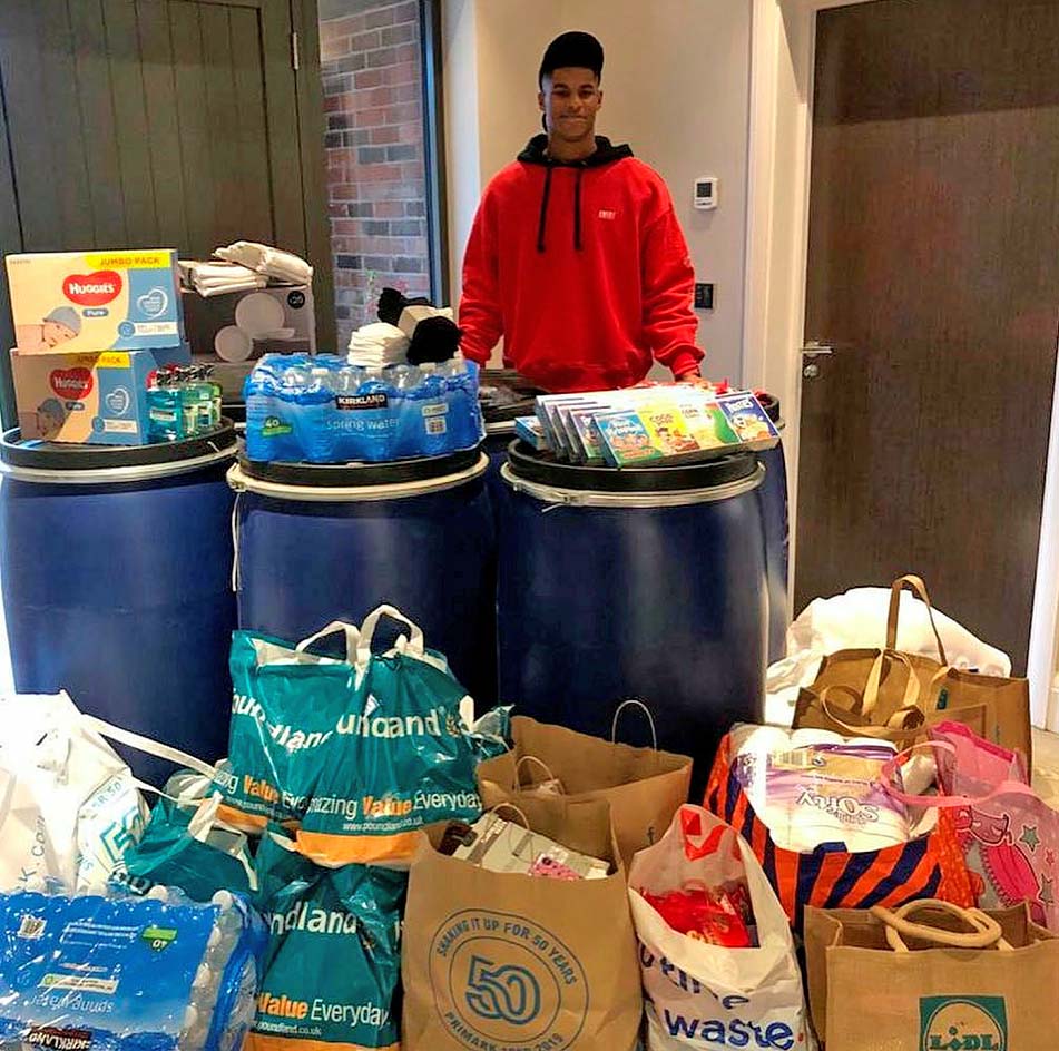 Man Utd star Rashford has been doing amazing work to help feed those who are most vulnerable