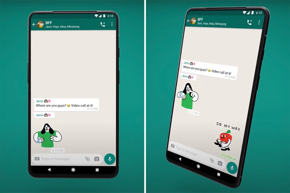 WhatsApp has added animated stickers to the app