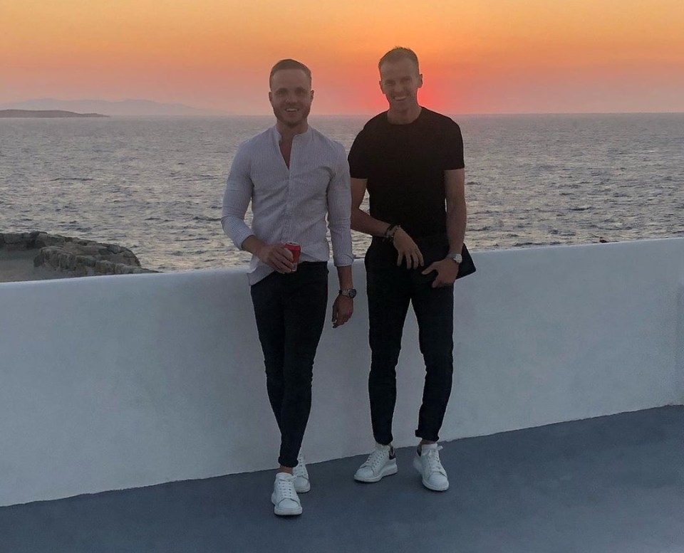 Footballers like Rob Holding enjoy the warm evening temperatures of Mykonos