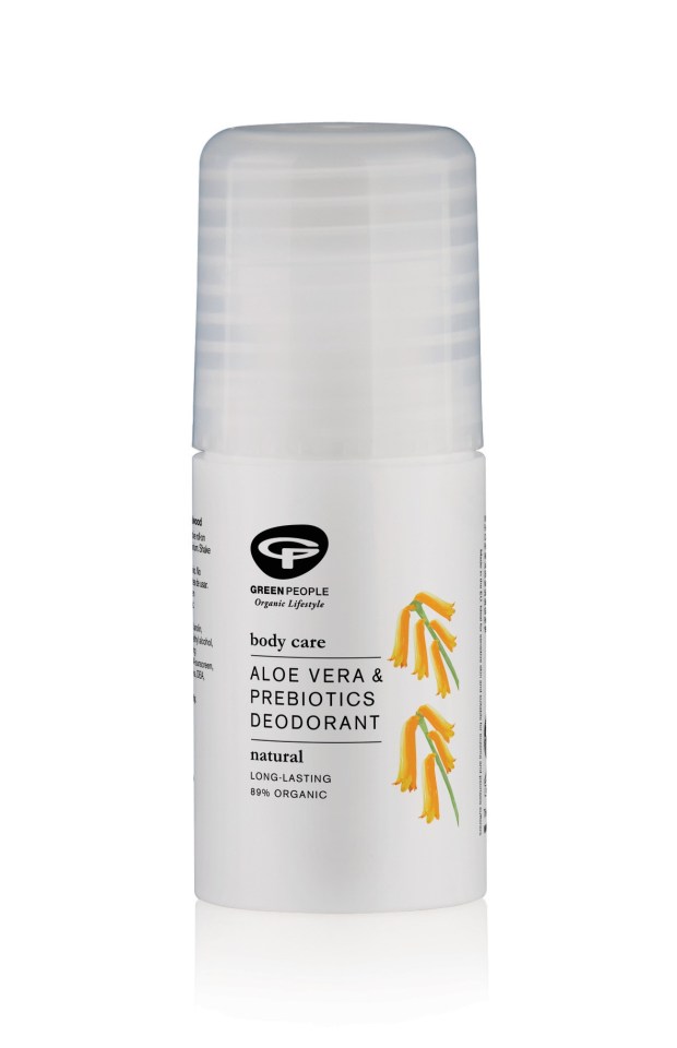 Green People aloe vera and prebiotics deodorant is natural and organic