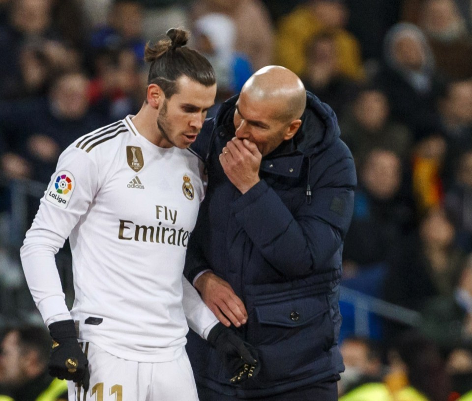 Bale has been frozen out of the Madrid team under Zinedine Zidane