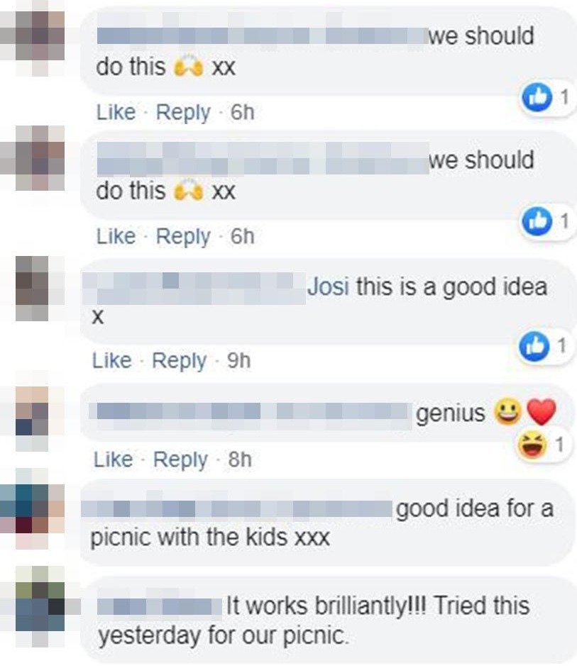 The mum's idea has been liked more than 1,500 times as parents were desperate to try it themselves 