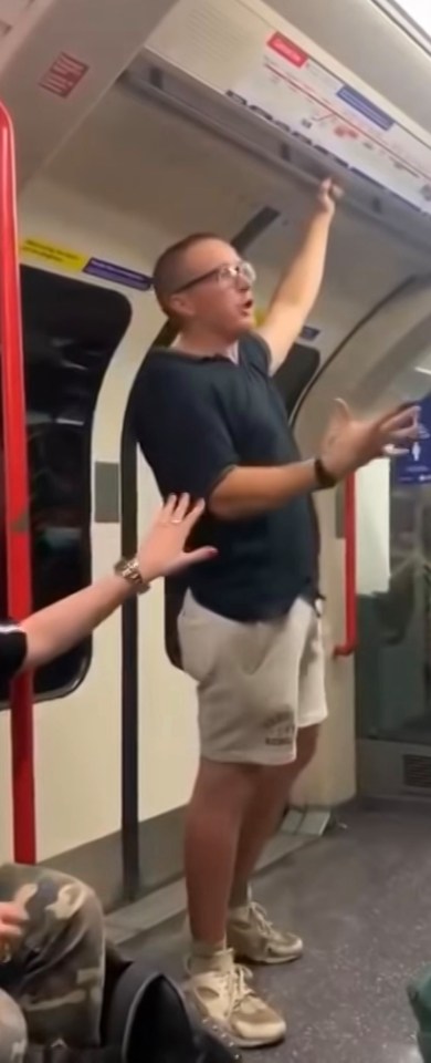 The man had been screaming vile racist abuse at passengers on the Tube