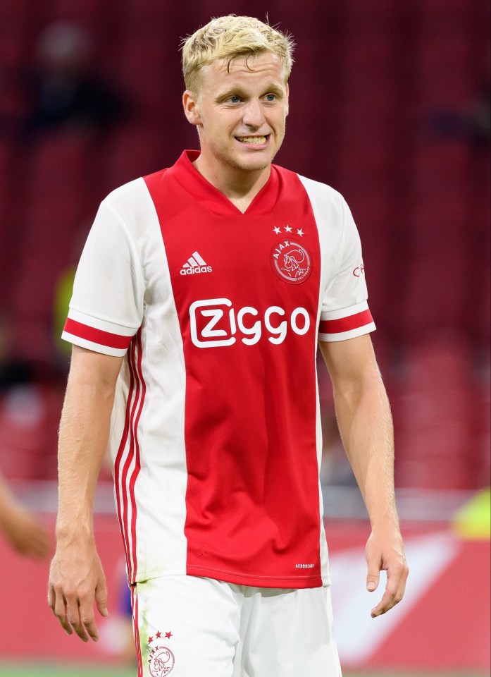 Man Utd target Donny van de Beek was left out of Ajax's squad vs Eintracht Frankfurt because of transfer interest in him