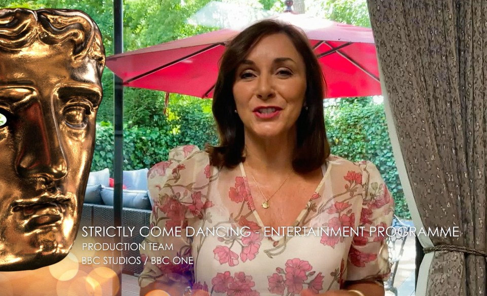 Shirley Ballas revealed her coronavirus fears at the virtual BAFTAs last night