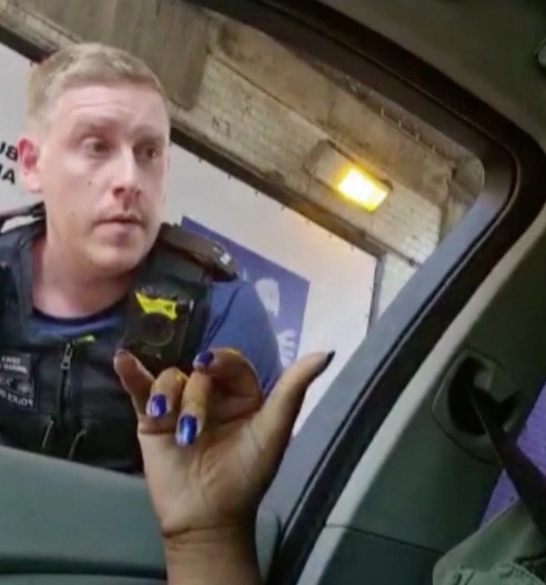 The MP told this officer while filming that she was concerned for the 'reason' for the stop