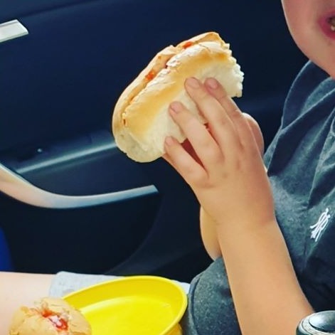 The mum revealed she pre-heats the hotdogs and keeps them warm in the thermos