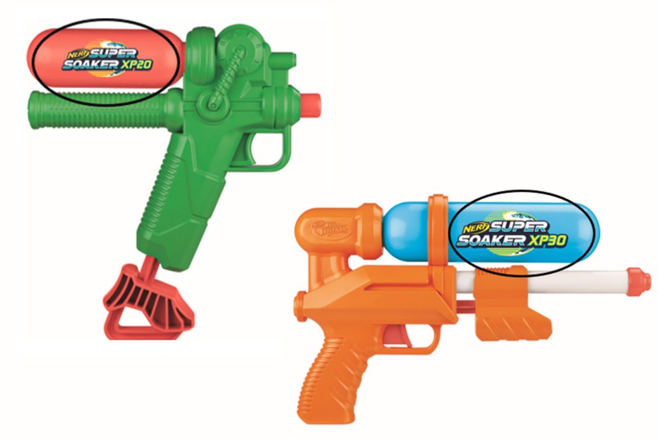 Hasbro has recalled both the Nerf Super Soaker XP 20 and Nerf Super Soaker XP 30