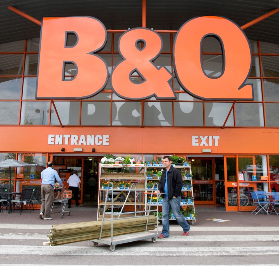 Bank holiday Monday is a top time to visit B&Q for DIY fans