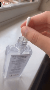  The bottle of hydrogen peroxide used by Claudia Snell has now sold out on eBay