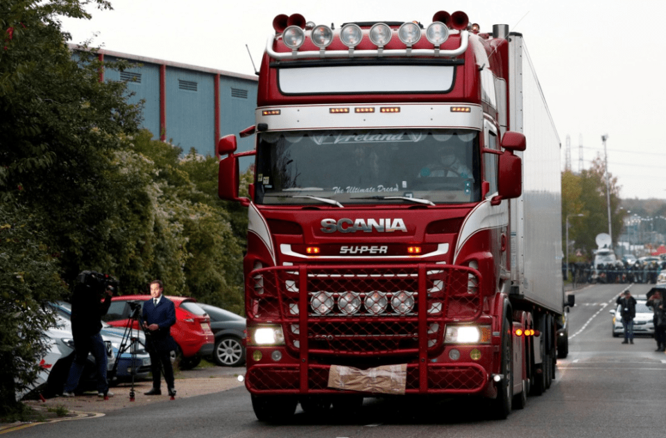 The bodies were discovered in the back of a lorry in Essex in October 2019